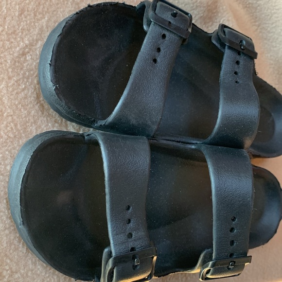 Black Beach Locker Room Sandals Lot Size 7 - Picture 11 of 11